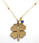 Waves And Pebbles Gold Yonca Kolye