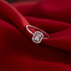 Minimal 925 Ayar Gümüş Baget Yüzük