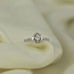 Çiçek Figürlü 925 Ayar Minimal Gümüş Yüzük