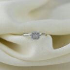 Kare Çerçeve 925 Ayar Minimal Gümüş Yüzük