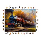Gün Batımı Eksprsi - Ahşap Puzzle - 450Parça - 29 × 39 cm