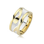Harem Altın Gümüş Taşsız Çift Erkek Alyans