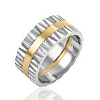 Gümüş Altın Kaplama Alyans