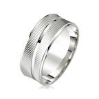 Harem Altın Rodyumlu Alyans