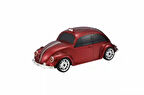 WSTER WS-1939 BEETLE Araba Görünümlü Taşınabilir Kablosuz Bluetooth Hoparlör ve Radyo KIRMIZI