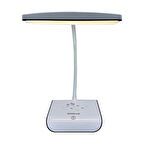 Woody Sofia Şarjlı Oynar Esnek Başlıklı Dokunmatik 3 Farklı Modda Yanan Kaymaz Taban LED Masa Lambası