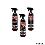 Wollx90 3 Parça Oto Bakım Seti ( Ağır Yağ Çözücü, Seramik Katkılı Hızlı Cila, Lastik Parlatıcı SET 13 )
