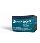 ORBUS 12V 14Amper (12v 14Ah) Deep Cycle - Derin Döngülü Elekrikli Bisiklet AKÜ (E-Bike) Aküsü Ebatlar: 150x97x95 