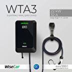 WiseCar WTA - Yapay Zeka Destekli Akıllı Elektrikli Araç Şarj Cihazı | 22 kW | Mobil Uygulama & WiseCar AI