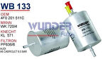 Wunder WB133 Benzin Filtresi A4 A6 A8 2.0 FSI 3.0 TFSI MRMOEM-1081038