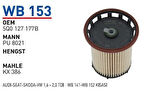 Wunder WB153 Mazot Filtresi Golf VII 13-Passat 14-Tiguan 14- MRMOEM-1081112