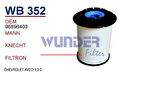 Wunder WB352 Yakıt Filtresi Chevrolet Aveo 1.3D Kx404D MRMOEM-1081361