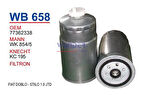 Wunder WB658 Yakıt Filtresi Citroen Jumper 2.8 HDI MRMOEM-1081648