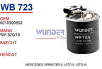 Wunder WB723 Mazot Filtresi Mercedes Wk820 5 Wk820 16 MRMOEM-1081754
