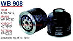 Wunder WB908 Mazot Filtresi L200 2.5 06-Wk9023Z Fn0284 W MRMOEM-1081850