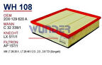 Wunder WH108 Hava Filtresi Sprinter-LT35 C32338 Fn0179 MRMOEM-1082058