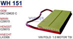 Wunder WH151 Hava Filtresi Volkswagen Polo V 1.0-Seat Ibiza V 1.0-Skoda Fabia III 1.0-Cıtıgo MRMOEM-1082389