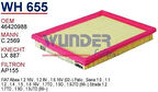Wunder WH655 Hava Filtresi Fiat Palio 96-Siena-97-Starada 99 MRMOEM-1083532