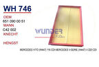 Wunder WH746 Hava Filtresi Vito 447 14-C42002 Fn4831 MRMOEM-1083771