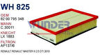Wunder WH825 Hava Filtresi Master III 10-Movano B 10-2.3 Dc C30011 MRMOEM-1083932