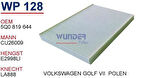 Wunder WP128 Polen Filtresi Golf VII Cu26009 Fn8311 MRMOEM-1084333