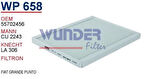Wunder WP658 Polen Filtresi Fiat Grande Punto Cu2243 MRMOEM-1084605