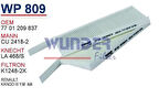 Wunder WP809 Polen Filtresi Kangoo II 08-Master III IV 10-Movano B 10-Çiftli MRMOEM-1084689