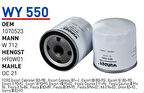 Wunder WY550 Yağ Filtresi Ford Escort 1.3-Fiesta W712 43 MRMOEM-1085664