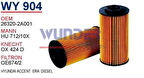 Wunder WY904 Yağ Filtresi Accent Era Getz I30 Ceed Cerato Rio 1.5 CRDI 1.6 CRDI 4Cyl Hu71210X MRMOEM-1085727