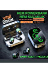 IPhone11 PRO Uyumlu Powerbank özellikli bluetoothlu kulaklık YD3