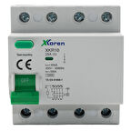 XKOREN 25A 10kA 30mA 4 Kutup (Elektronik-A Tip Hayat Koruma) Kaçak Akım Koruma Şalteri