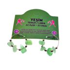 Doğaltaş Terazi Burçu Yeşim Taşı Burç Küpe - 2339