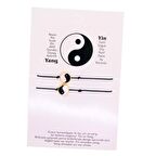 Altın Renk Yang Ying  Denge Arkadaş Şans Bilekliği - 2695