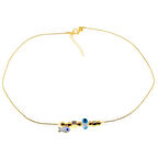 Altın Renk Beyaz Mineli Balık Pandora Model Zirkon Kolye  - 2988