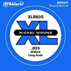 DADDARIO XLB035 BASS TEK TEL, G-(SOL), XL NICKEL WOUND, 0.035