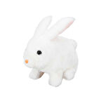 Sevimli Sesli Pilli Peluş Tavşan Robbie - 23 CM