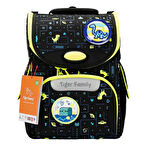 Işıklı Herlitz Dinozor Desenli Siyah Okul Çantası