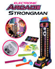 Sesli Elektronik Strongman Çekiç Oyunu 50 cm - 4 Modlu, Skor Göstergeli, 3 Çekiçli Arcade