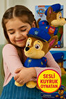 PAW Patrol Chase Sesli ve Kuyruk Sallayan Peluş Oyuncak – 30 cm | 20+ Sesli Efekt, Işıklı ve Etkileşimli