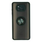 Xiaomi Pocophone X3 Kılıf Montreal Yüzüklü Silikon Kapak - Yeşil
