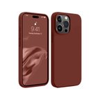 Apple İphone 15 Pro Max Kılıf First Silikon - Bordo