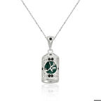 Gümüş Muhammed Yazılı Cevşen Kadın Kolye