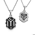 ​Gümüş Kayı Boyu Armalı Kolye