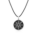 ​Gümüş Dört Halife İsimleri İşlemeli Kolye