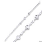 925 Ayar Gümüş Yonca Bileklik