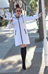 Barbora Kışlık Kapüşonlu Uzun Kadın Şişme Mont 805beyaz2