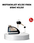 110 dB Alarmlı Disk Fren Kilidi Su Geçirmez Çelik Gövde Motosiklet Güvenlik