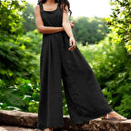 Yazlık Rahat Keten Tulum