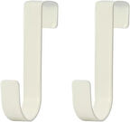 Microcase Çok Amaçlı Mutfak Dolabı Kapı Duşakabin vb Alanlar için Metal Askılık Kanca 2 adet- BEYAZ AL4987