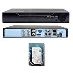 Xmeye 4 Kanal Dvr Kayıt Cihazı + 3.5" 1 Tb Hdd Set
